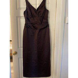 David's Bridal Chocolate Dress Size 16 Beautiful
